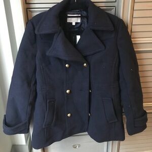 NWT Italian wool banana republic pea coat sz 8/10